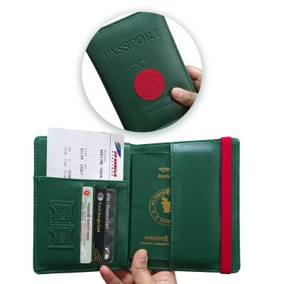 Passport Cover Wallet   -Green-R-1001