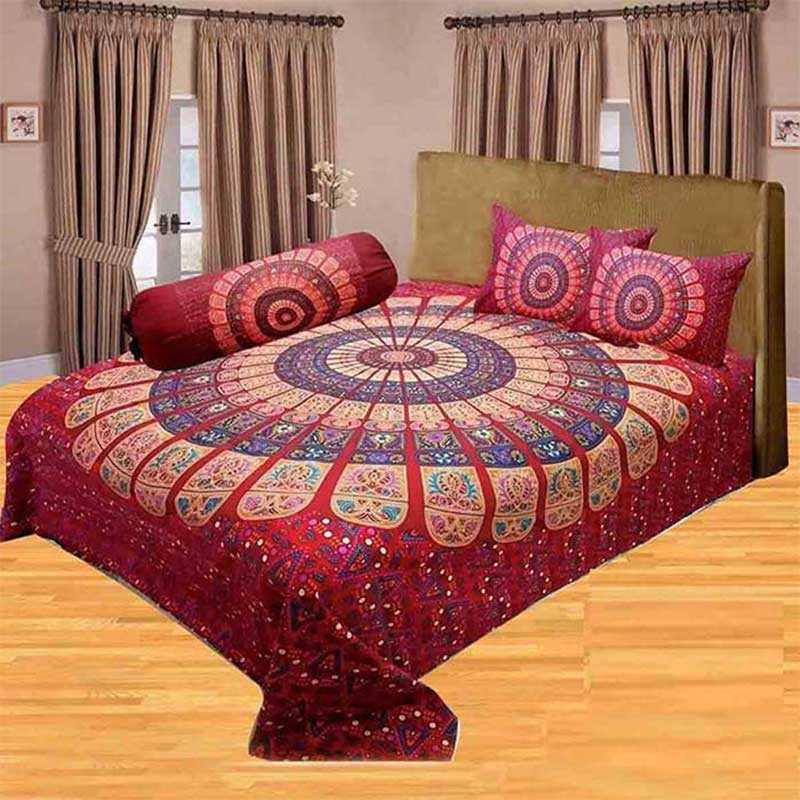 Reza Shop BD King Size Hometex Bed Sheet Set 109