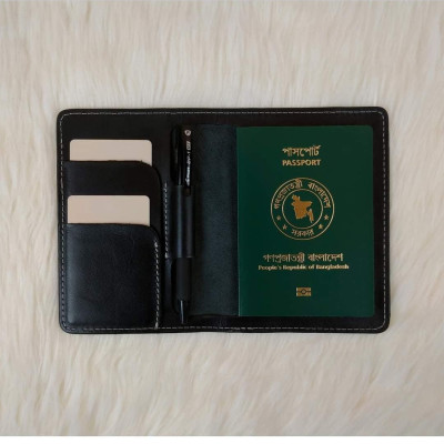 premium quality Passport Cover -Black-R-1005