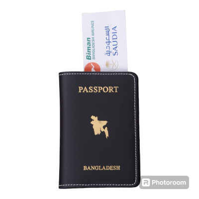 premium quality  passport wallets  Black -maf 1009