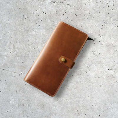 premium quality Long wallet -Brown-3002
