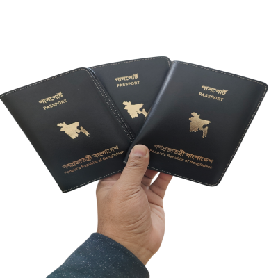 Premium Quality passport wallet  Black -1013