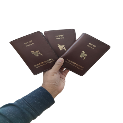 Premium Quality passport wallet Brown  -1012